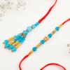 Gift Bhaiya Bhabhi Pearl Rakhi With Besan Laddoo