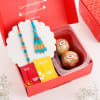 Shop Bhaiya Bhabhi Pearl Rakhi With Besan Laddoo