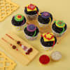 Bhaiya Bhabhi Rakhis with Chocolate Cupcakes Online