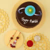 Gift Bhaiya Bhabhi Rakhis with Classic Chocolate cake