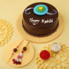 Bhaiya Bhabhi Rakhis with Classic Chocolate cake Online