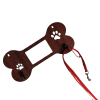 Buy Big Bone Leash Holder Photo Frame - Dark Cherry Wood