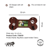 Shop Big Bone Leash Holder Photo Frame - Dark Cherry Wood