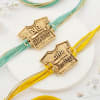 Gift Big Brother And Little Brother T-shirt Rakhi Set Of 2