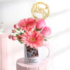 Birthday Blooms Personalized Mug Arrangement Online