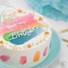 Gift Birthday Delight Personalized Rainbow Cake (450 g)