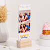 Gift Birthday Memories Personalized Photo Wooden Stand