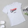 Birthday Queen Personalized Cotton T-Shirt - Ecru Online