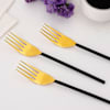 Gift Black And Gold Fork - Set Of 6