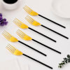 Buy Black And Gold Fork - Set Of 6