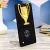 Gift Black And Gold Metal Table Trophy - Customize With Logo