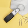 Gift Black And Silver Keychain And Pen Set - Customized With Name