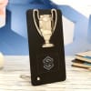 Gift Black And Silver Metal Table Trophy - Customize With Logo