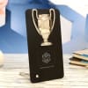 Gift Black And Silver Metal Table Trophy - Customize With Logo And Message