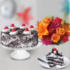 Black Forest Cake N Mix Flowers Online
