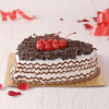 Gift Black Forest Heart Cake (1 Kg)