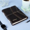 Gift Black Leather Journal - Personalized