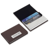 Black Leatherette Card Holder - Customized with Logo Online