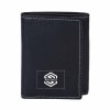 Black Oily Crunch Tanned Leather Wallet - Customizable with Logo Online