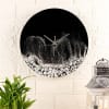 Black Resin Art Wall Clock Online