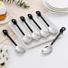 Black Stainless Steel Spoon - Small - Set Of 6 Online