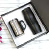 Buy Black Tumbler With Coffee Mug - Customize With Logo