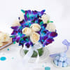 Buy Blend Of Purity Roses And Orchid Arrangement