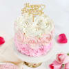 Gift Blissful Ombre Rose Birthday Cake (250 GM)