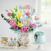 Blooming Blue Birthday Online