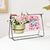 Shop Blooming Happiness Personalized Swing Planter For Sister