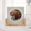 Shop Blossoming Love Personalized Acrylic Frame With Wooden Base