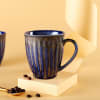 Buy Blue And Brown Dual Dipped Ceramic Mugs (Set of 2)