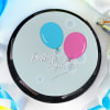 Shop Blue and Pink Balloons Baby Shower Poster Cake (1 Kg)