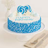 Blue Buttercream Chocolate Mud Cake (600 Gms) Online