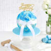 Gift Blue Chocolate Pinata Ball Cake for Birthday (1 KG)