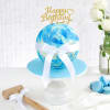 Gift Blue Chocolate Pinata Ball Cake (Eggless) for Birthday (1Kg)