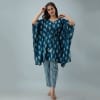 Blue Cotton Kaftan Loungewear Set Online