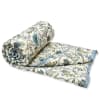 Buy Blue Floral Jaipur Block Print Single Bed Quilt