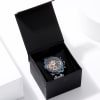 Shop Blue Gold Dial Metal Strap Watch For Men