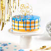 Blue Happy New Year Cake Online