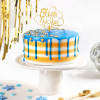 Blue Happy New Year Cake (600 gm) Online