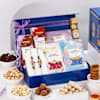 Blue Meenakari Bhaiya Bhabhi Rakhi Hamper Online