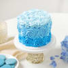 Blue Ombre Cream Cake (1 Kg) Online