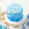 Buy Blue Ombre Cream Mini Cake