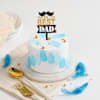 Blue Petals Father's Day Cake (300 Gms) Online