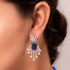 Blue Stone And CZ Drop Earrings Online