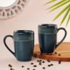Blue Stoneware Set of 2 Mugs Online