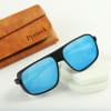 Blue Sunglasses with Personalized Case Online