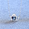 Gift Blue Swarovski Heart Pendant