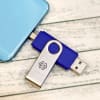 Blue USB Pen Drive 12 GB - Customize With Logo Online